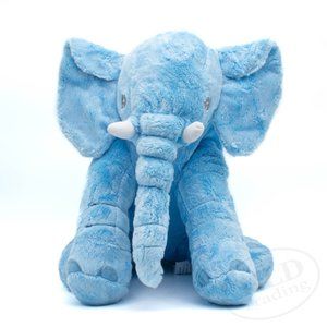 Super Soft Big 15" Blue Elephant Stuffed Animal Plush Toy for Girls Boys Kids